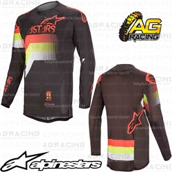Alpinestars  Techstar Venom Black Red Fluo Yellow Fluo Race Jersey Shirt