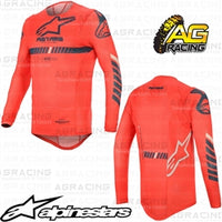 Alpinestars  SuperTech Bright Red Navy Off White Race Jersey Shirt