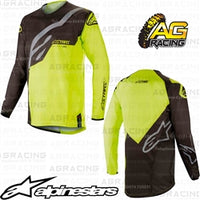 Alpinestars  Techstar Factory Black Yellow Fluo Race Jersey Shirt