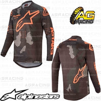 Alpinestars  Racer Tactical Black Grey Camo Orange Fluo Race Jersey