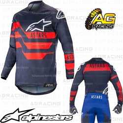 Alpinestars  Racer Flagship Dark Navy Blue Red Race Jersey