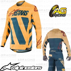 Alpinestars  Racer Braap Petrol Tan Maroon Race Jersey