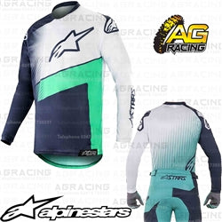 Alpinestars  Racer Supermatic Dark Navy Teal White Race Jersey