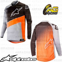 Alpinestars  Racer Supermatic Light Grey Orange Fluo Black Race Jersey