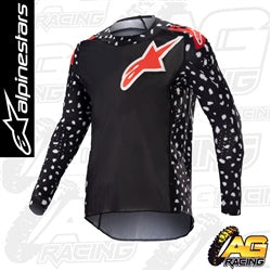 Alpinestars 2023 Racer North Black Neon Red Kids Jersey