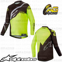 Alpinestars  Racer Factory Black Yellow Fluo Youth Children's Race Jersey