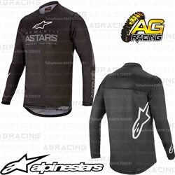 Alpinestars  Racer Graphite Black Dark Grey Youth Children's Race Jersey