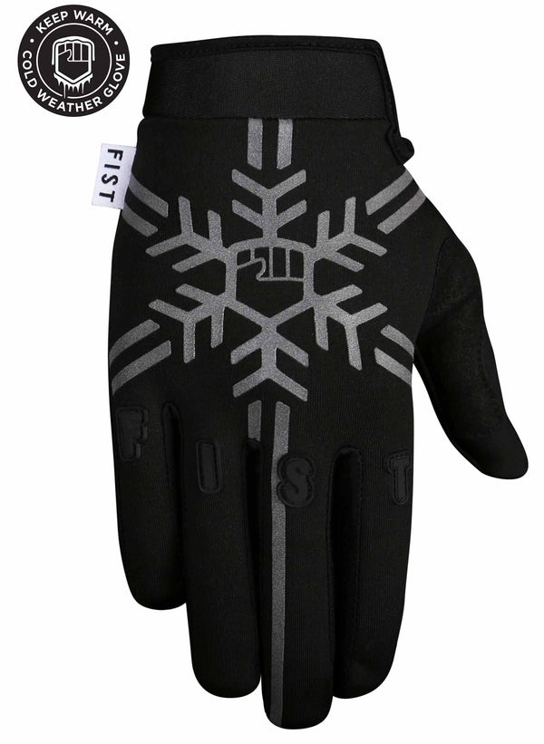 Fist Frosty Fingers Black Reflective Gloves Motocross MTB Quad