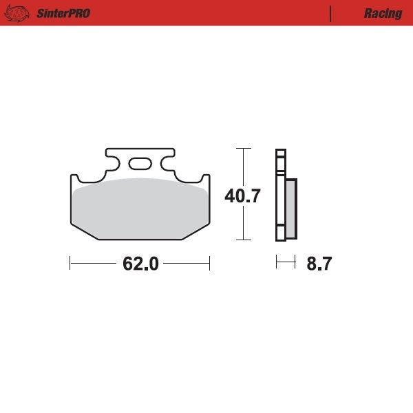 Moto-Master Pro Racing Sintered Brake Pads