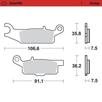 Moto-Master Pro Racing Sintered Brake Pads