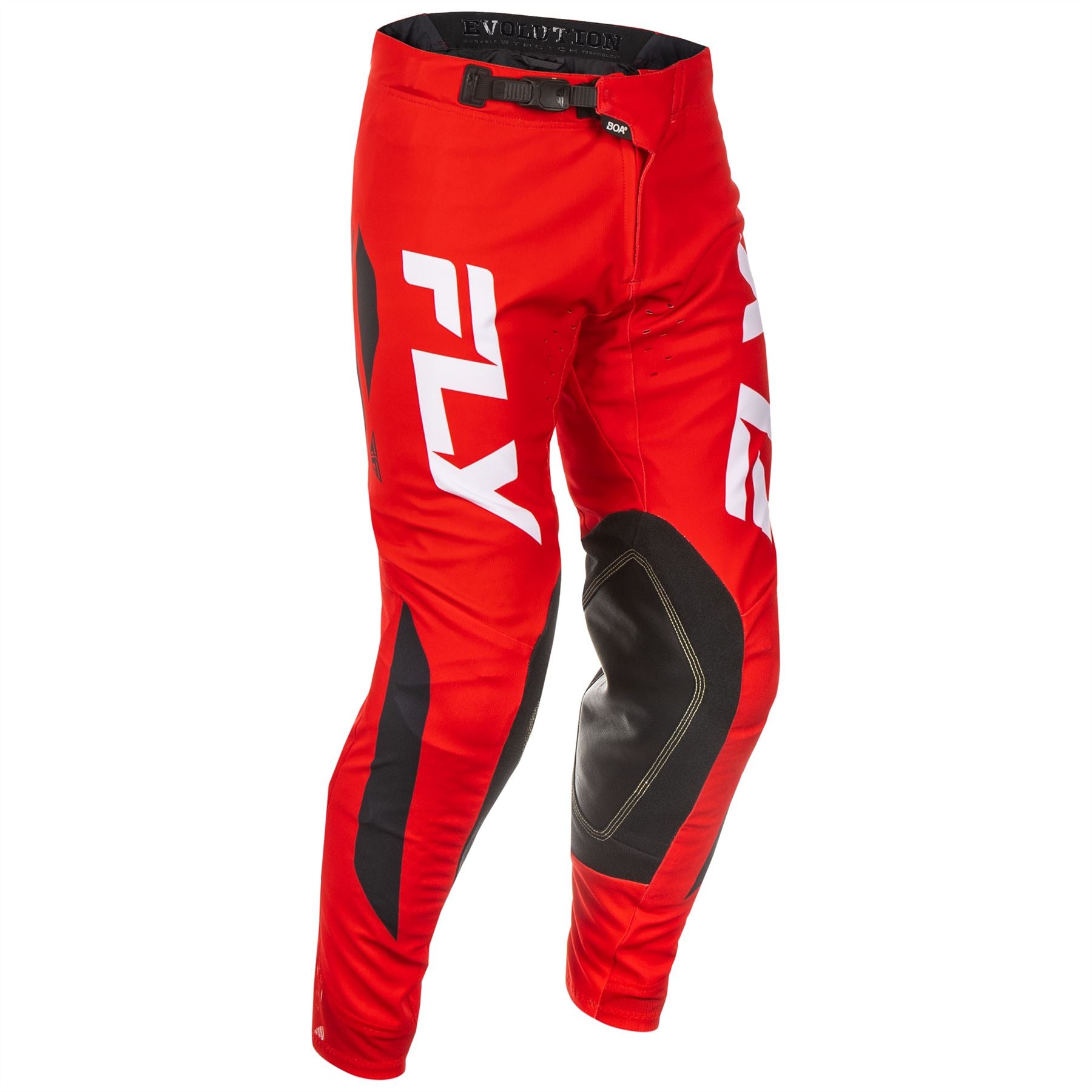 Fly Racing 2025 Evolution DST Motocross Pants Red White Black