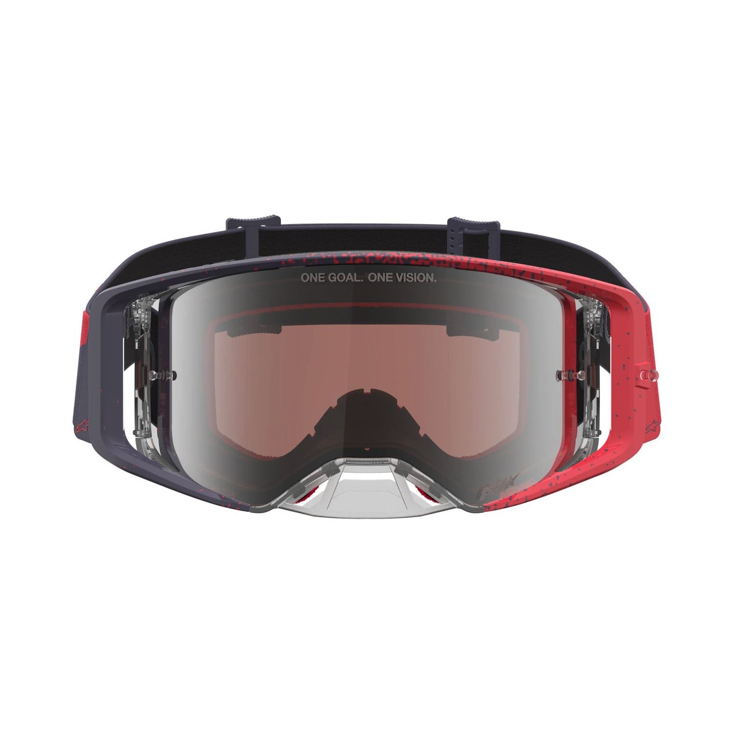 Alpinestars 2027 Supertech Hiten MX Goggles Black Red Mirror Silver