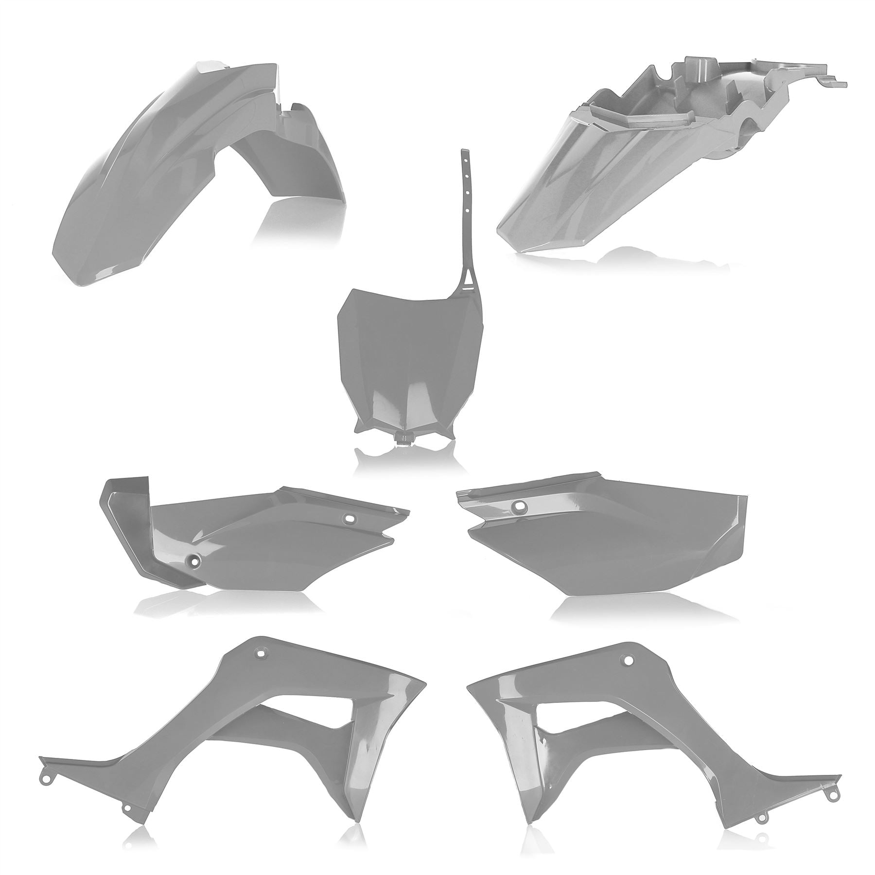 Acerbis Full Plastic Kit Grey For Honda CRF 110F 2019-2024
