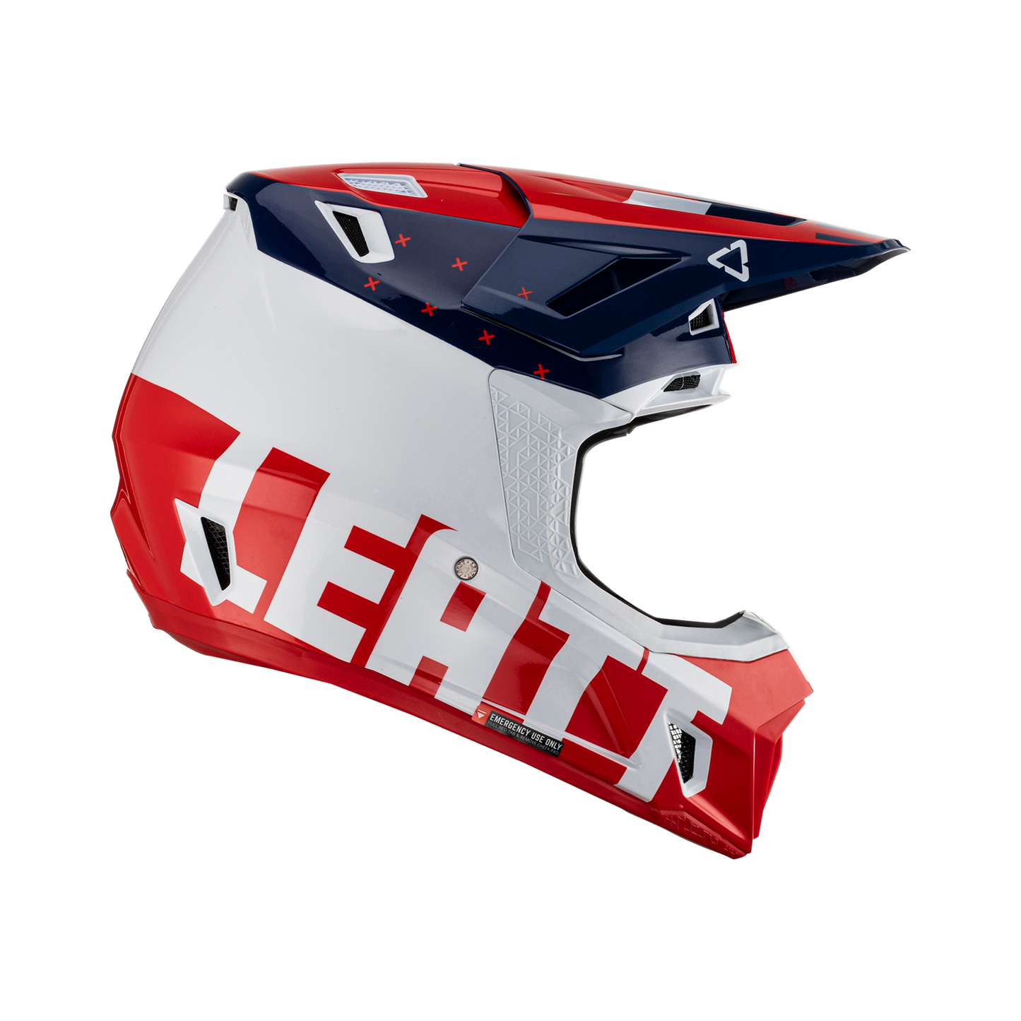 Leatt 2023 Helmet Moto 7.5 V23 Royal with 4.5 Goggles & Helmet Bag