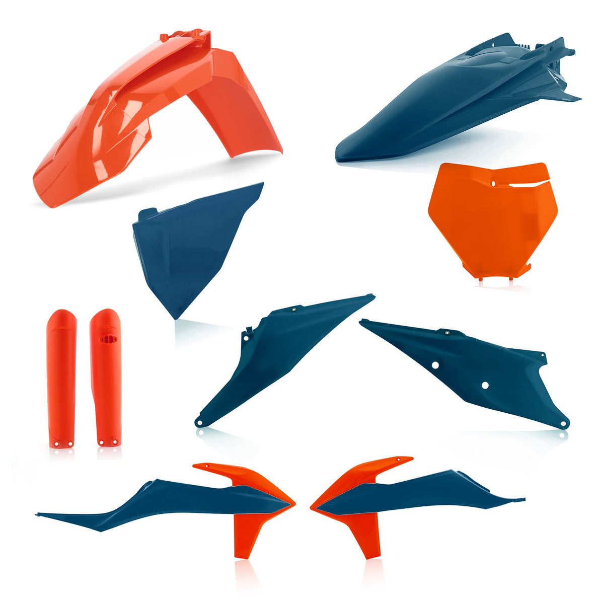 Acerbis Full Plastic Kit Blue Orange For KTM XC-F 350 2019-2022