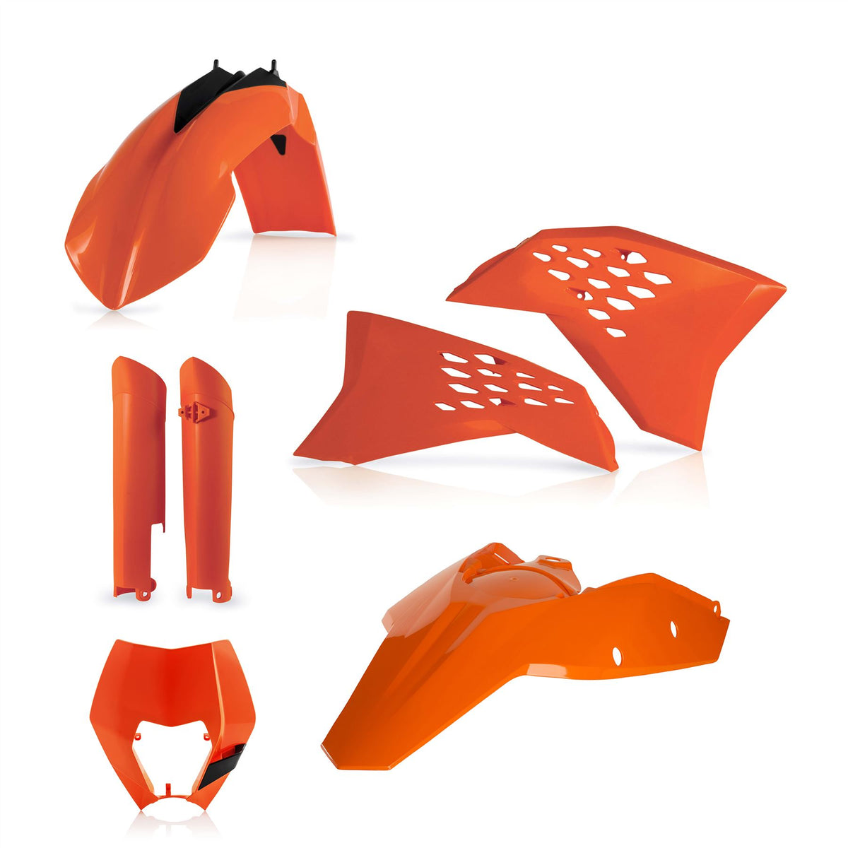 Acerbis Full Plastic Kit Orange For KTM EXC 300 2008-2011