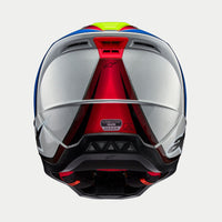 Alpinestars 2026 Supertech SM5 Sail Yellow Fluo Enamel Blue Silver Motocross Helmet