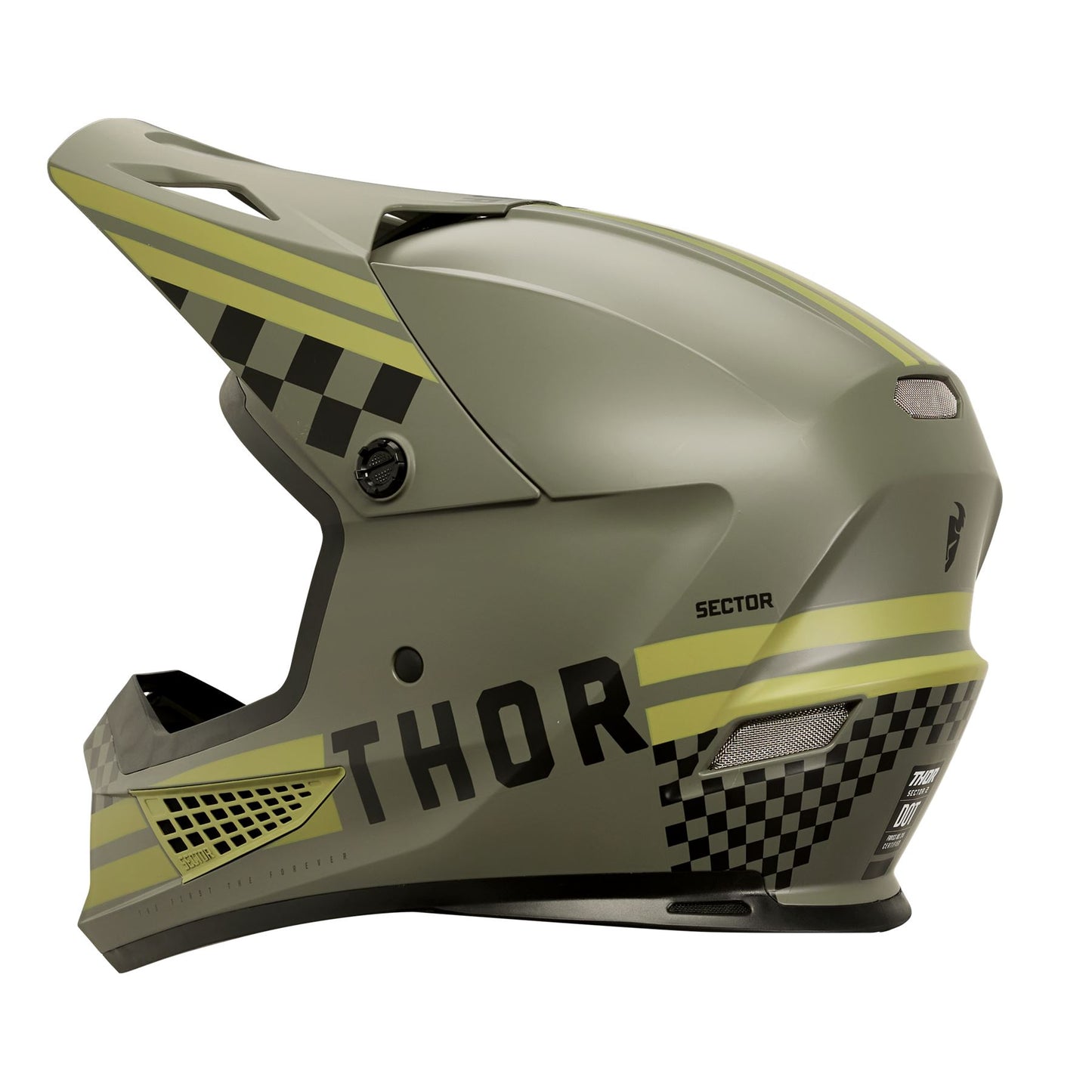 Thor 2025 Motocross Helmet Sector 2 Combat Army Green
