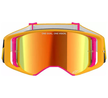 Alpinestars 2025 Goggles Supertech Corp Absolute Vision Yellow Pink Mirror Red