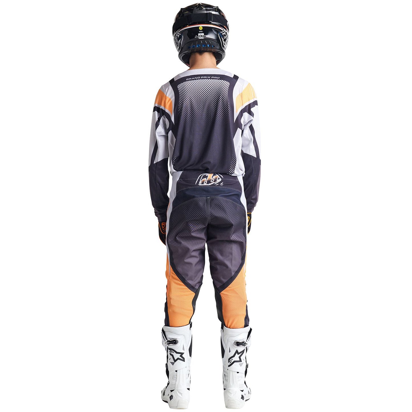 Troy Lee Designs 2025 Motocross Combo Kit GP Pro Air Bands  Grey Neo Orange