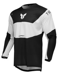 Thor 2026 Motocross Jersey Launchmode Storm Black White