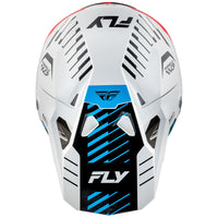 Fly Racing 2025 Formula CP Slice Motocross Helmet White Red Cyan