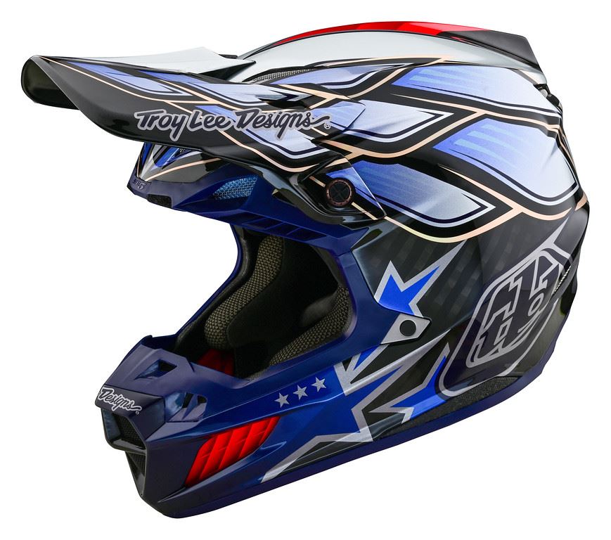 Troy Lee Designs 2025 SE5 Composite Helmet Wings Black