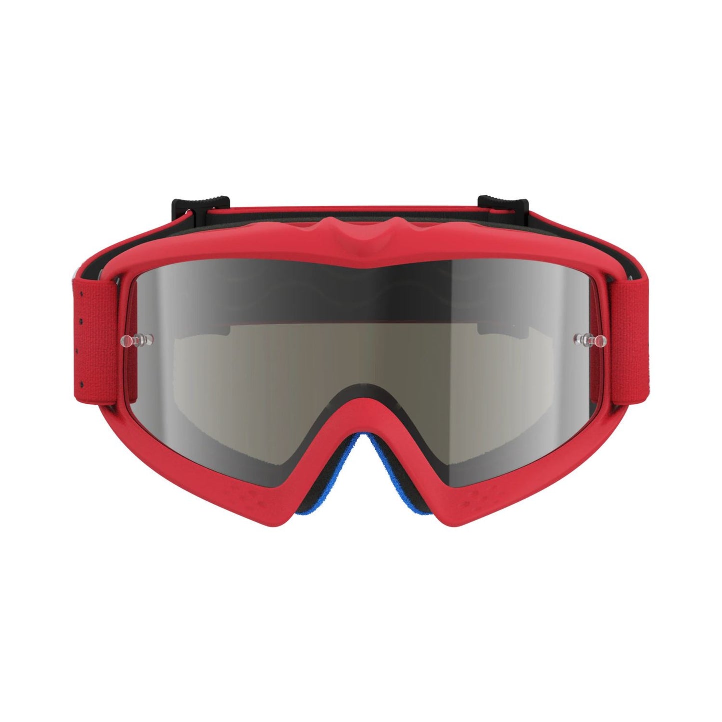 Alpinestars 2027 Youth Vision Vesta MX Goggles Red Flo Chrome Mirror Silver