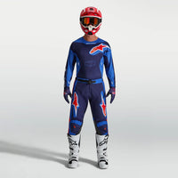 Alpinestars 2027 Racer Hunt MX Combo Kit Strong Blue Deep Blue Fire Red