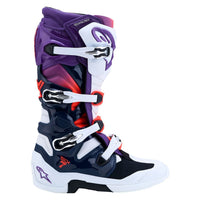 Alpinestars 2027 Tech 7 MX Boots Purple White Blue Red