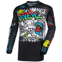 O'Neal 2024 Motocross Jersey Element Rancid Youth Black White