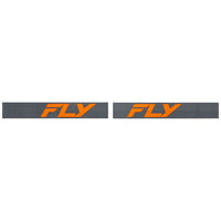 Fly Racing 2025 Focus Motocross Goggles Charcoal Orange with Clear Lens