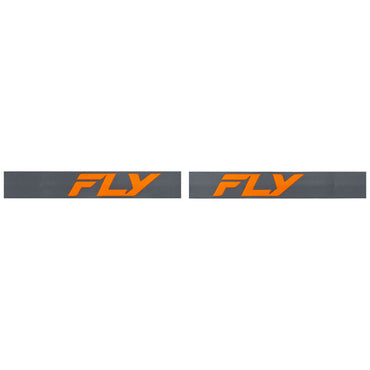 Fly Racing 2025 Focus Motocross Goggles Charcoal Orange with Clear Lens