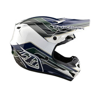 Troy Lee Designs 2025 Motocross Helmet SE4 Polyacrylite Block Charcoal Navy