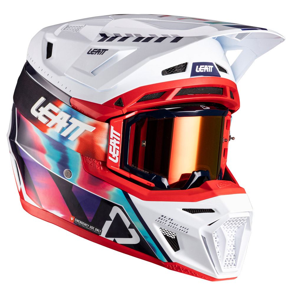 Leatt 2026 Motocross Helmet 8.5 Composite Royal & 5.5 Goggles