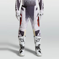 Alpinestars 2027 Techstar Swan MX Pants Light Lilac Dark Gray Red Fluo