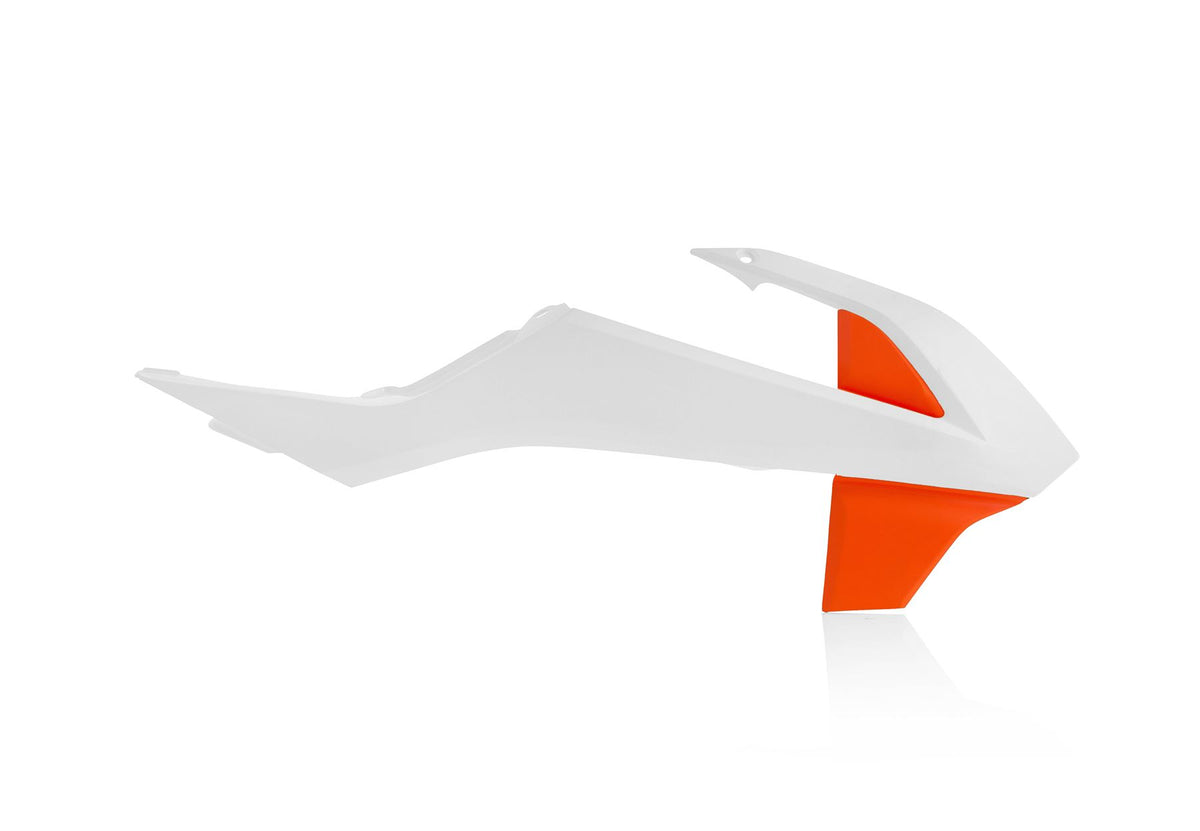 Acerbis Radiator Rad Scoops White Orange For KTM SX 65 2016-2023