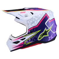 Alpinestars 2027 S-M7 Blaster MX Helmet Purple Pink White