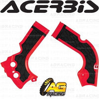 Acerbis X-Grip Frame Protector Guards Red For Honda Honda CRF 450 R 2013-2016