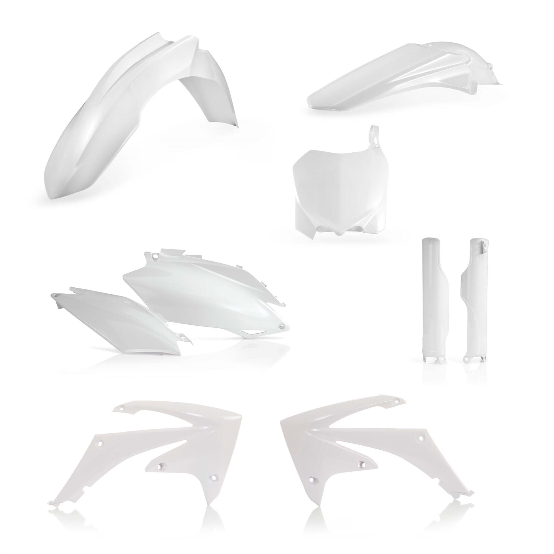 Acerbis Full Plastic Kit White For Honda CRF 250R 2011-2013