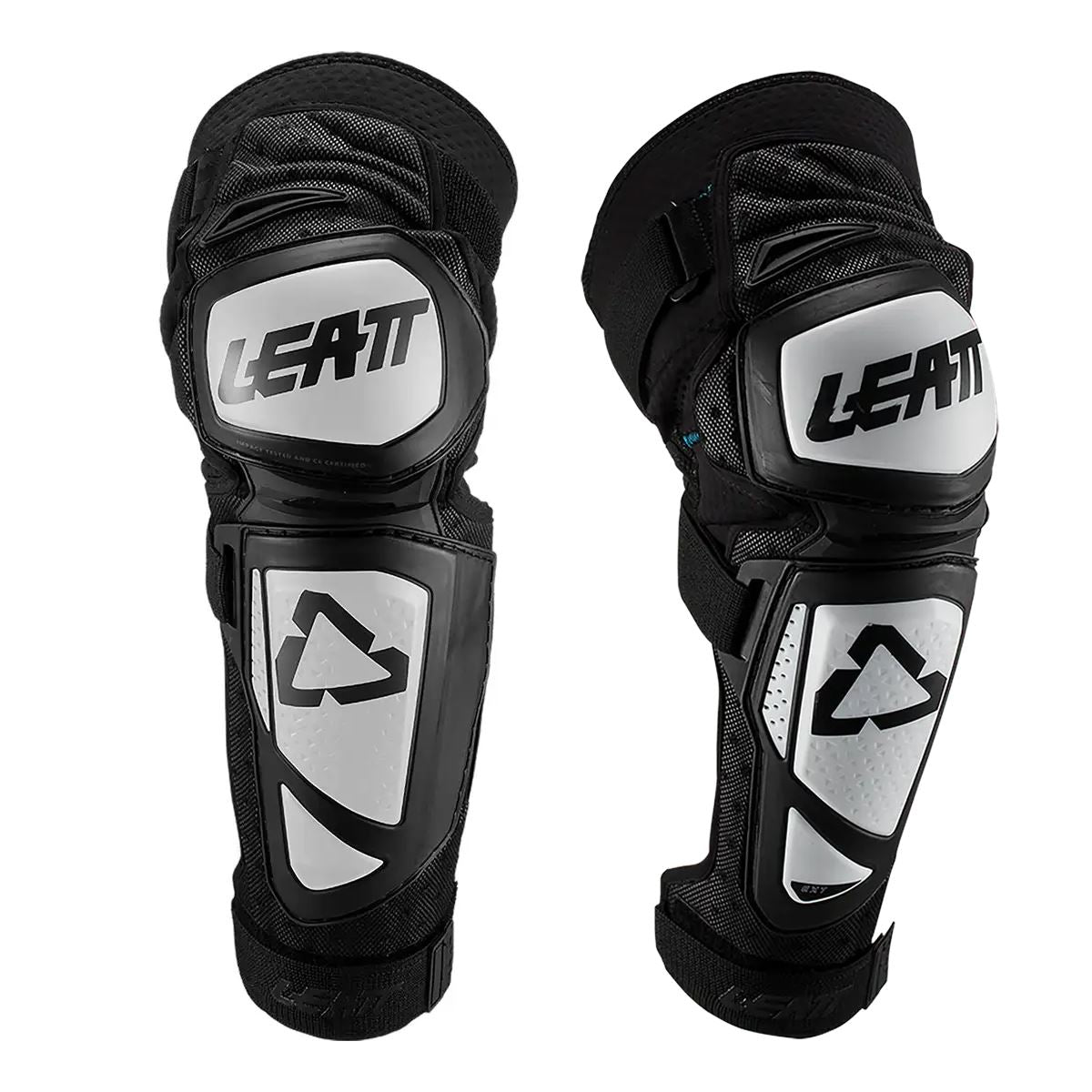 Leatt 2024 3DF Hybrid EXT Youth Knee Guards Black