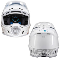 Leatt 2025 Composite Motocross Helmet V25 8.5 White With 5.5 Goggles