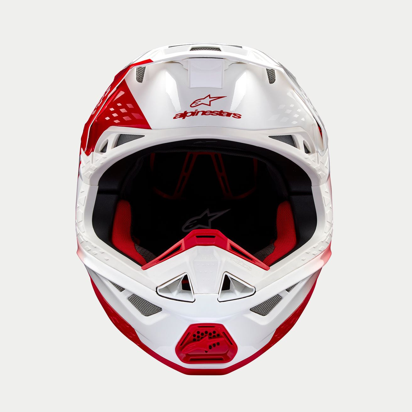 Alpinestars 2024 Supertech SM10 Unite Red White Motocross Helmet