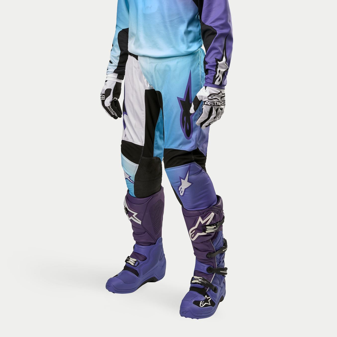 Alpinestars 2024 Stella Fluid Womens Motocross Combo Kit Pants & Jersey White Turquoise