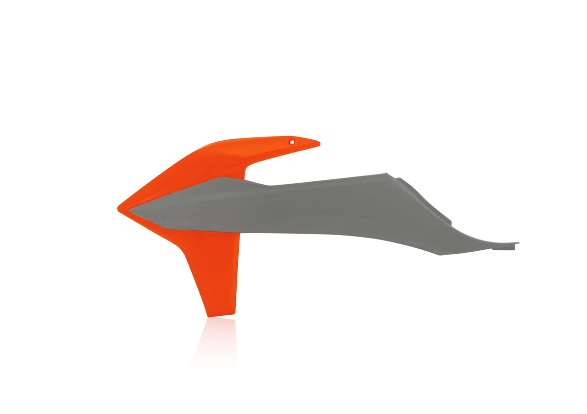 Acerbis Radiator Rad Scoops Grey Orange For KTM XCF-W 500 2020-2023