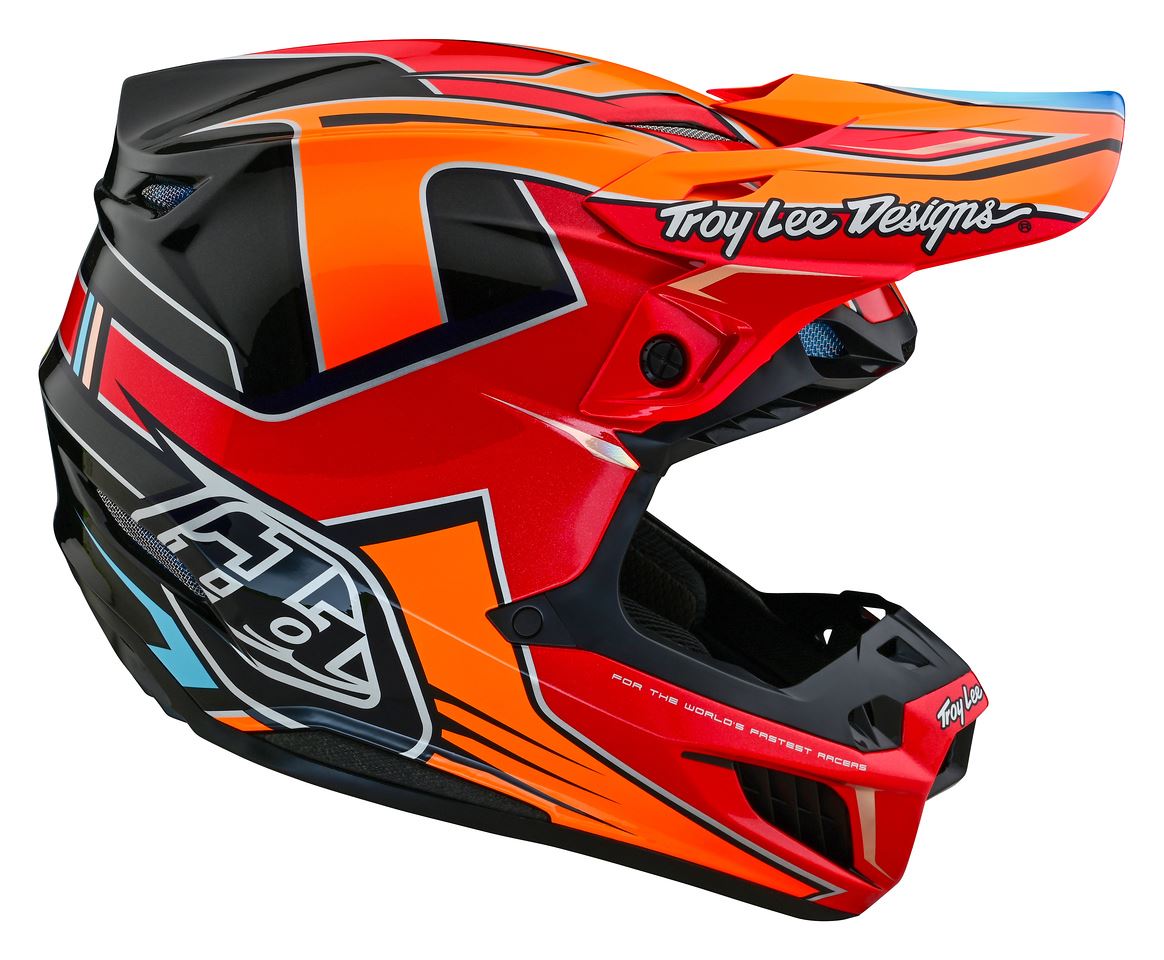 Troy Lee Designs 2025 SE5 Composite Helmet Efix Fire