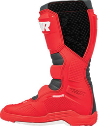 Thor 2024 Youth Blitz XR Red Charcoal Motocross Boots