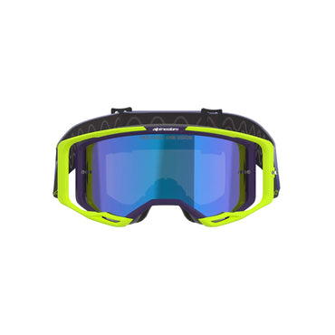 Alpinestars 2026 Vision 8 Corp Motocross Goggles Purple Yellow Flo Mirror Blue One Size