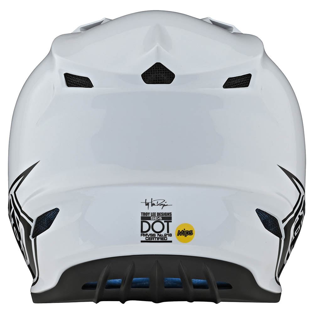 Troy Lee Designs 2025 SE4 Polyacrylite Helmet W/MIPS Mono White