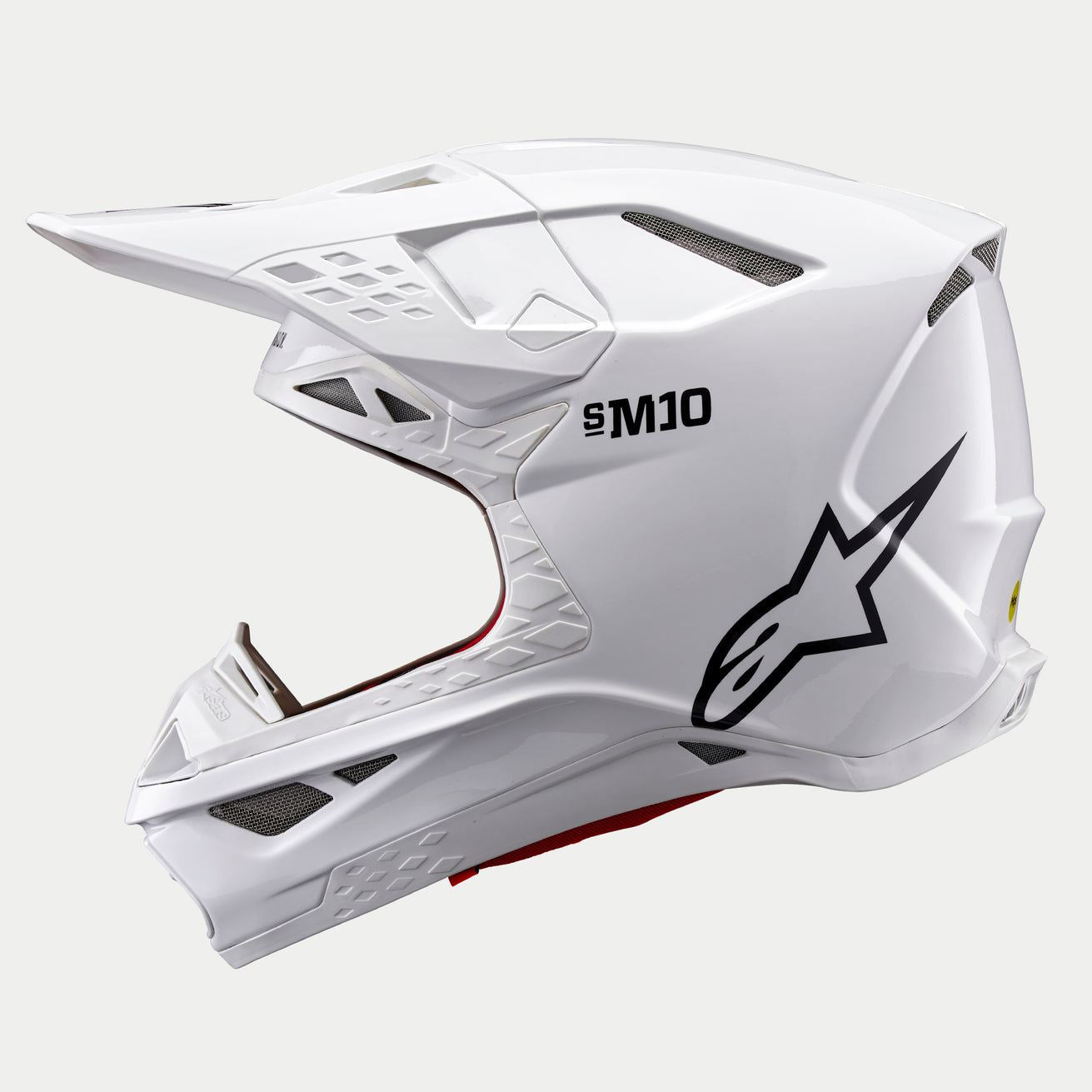 Alpinestars 2024 Supertech SM10 Solid White Glossy Motocross Helmet – A G  Racing Limited